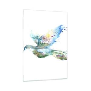 Üveg kép - A természet szárnyain - 80x120 cm