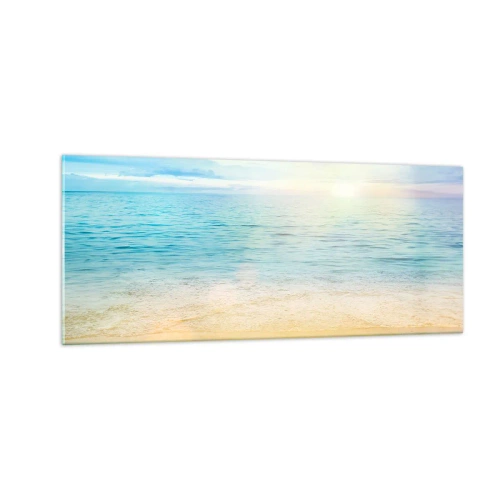 Üveg kép - Nagy kékség - 100x40 cm