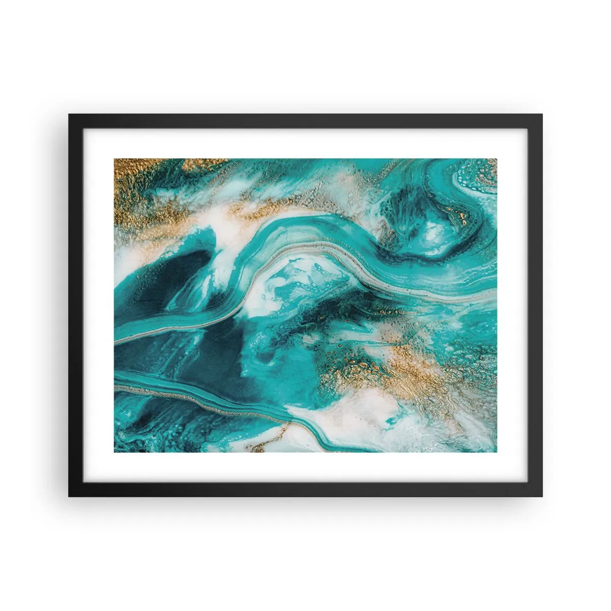 Poszter fehér keretben - Az arany folyó - 50x40 cm