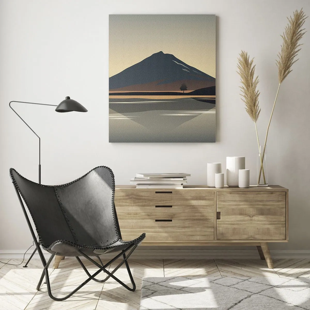 Üveg kép - Tükörreflexió - 50x70 cm