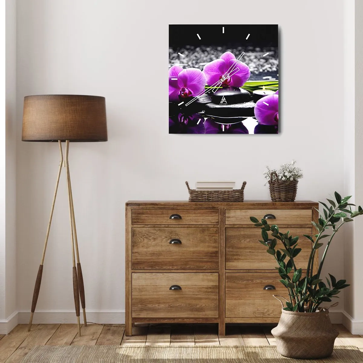 Falióra, Óra - Elmerülni a békében és a csendben - 40x40 cm