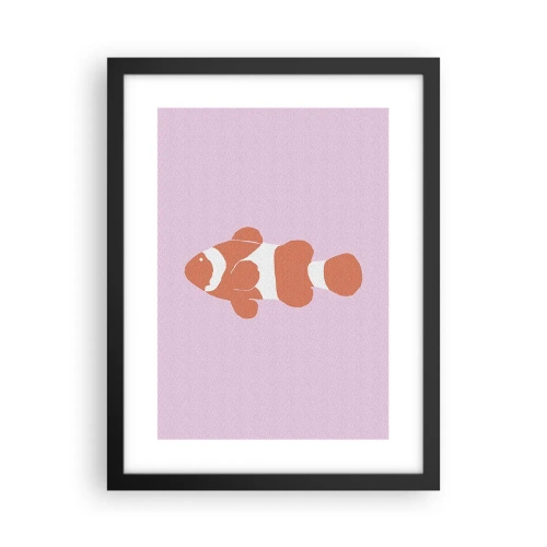 Poszter fehér keretben - Illik a korall az arcához és a farkához - 30x40 cm