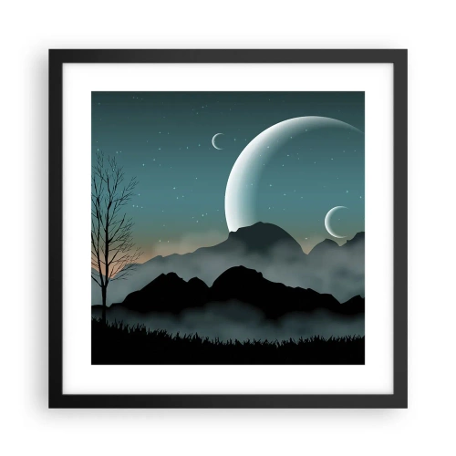 Poszter fehér keretben - Csillagos éj karneválja - 40x40 cm