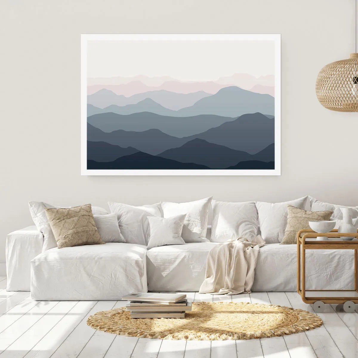 Poszter - A hegyek hullámai - 100x70 cm