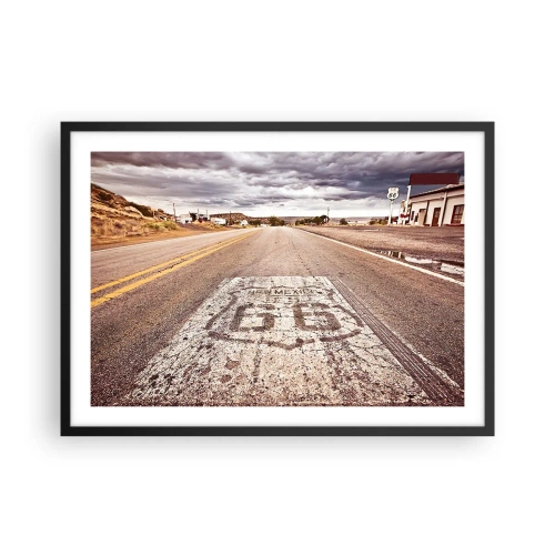 Poszter fehér keretben - Mother Road – amerikai legenda - 70x50 cm