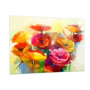 Üveg kép - Nem csak piros - 120x80 cm