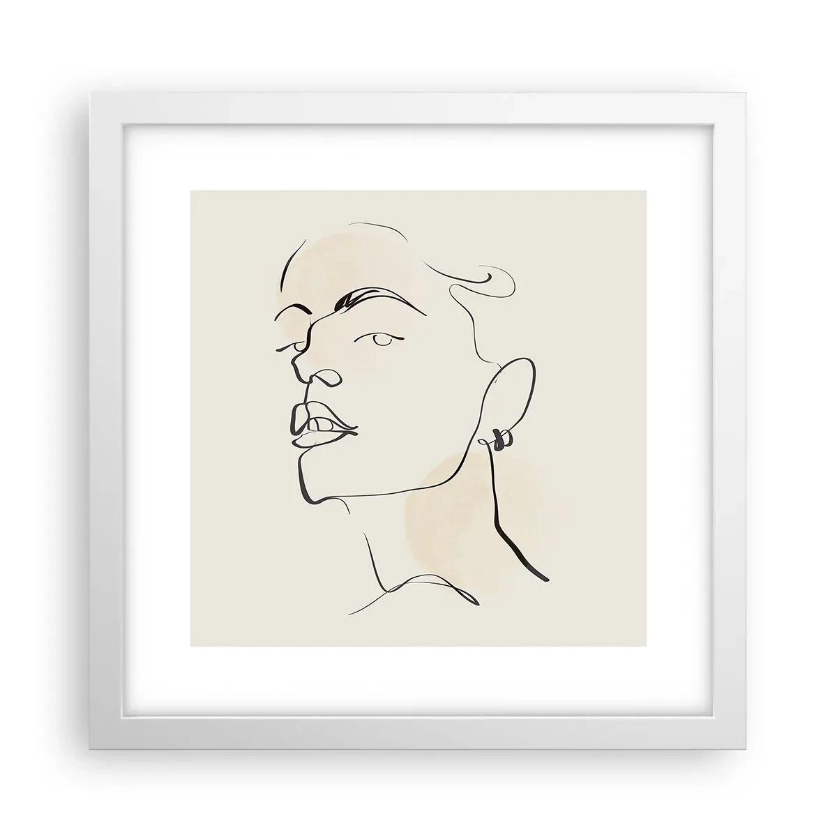 Poszter fekete keretben - Büszke tekintet - 30x30 cm