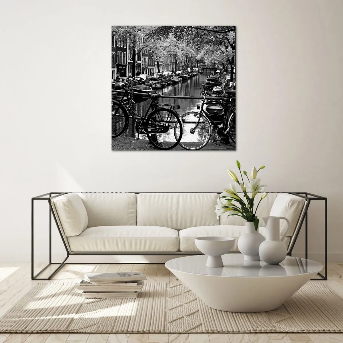 Üveg kép - Nagyon holland látvány - 70x70 cm