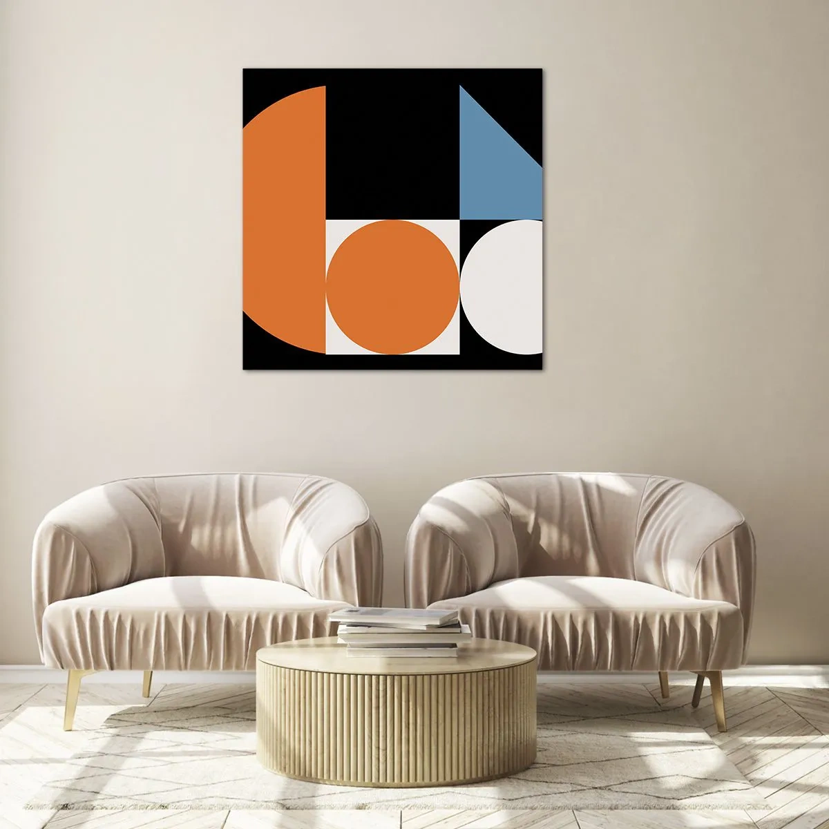 Üveg kép - Képletes rendszer - 60x60 cm