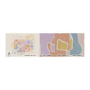 Fotótapéta Minta Premium Sand - Labirintus - egy örömteli kaland - Minimalizmus, Pasztell, Vonalak - 100x30 cm