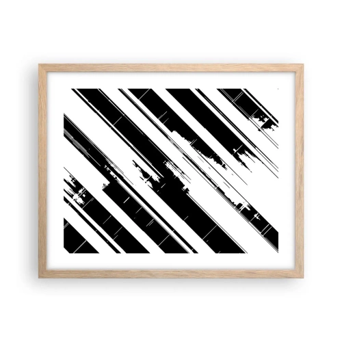 Poszter világos tölgy keretben - Intenzív és dinamikus kompozíció - 50x40 cm