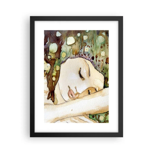 Poszter fehér keretben - Smaragd-ibolya álom - 30x40 cm