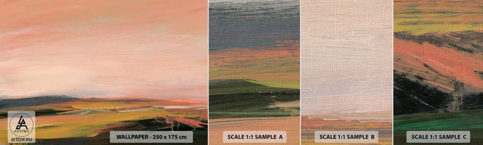 Fotótapéta Minta Premium Canvas - Rózsaszínben - Tájkép, Darab, Kilátás - 100x30 cm