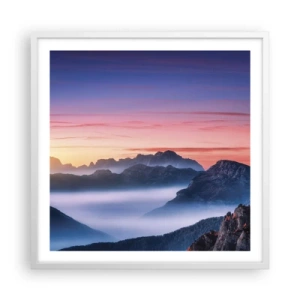Poszter fekete keretben - A völgyek fölött - 60x60 cm