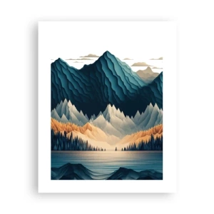 Poszter - Tökéletes hegyi táj - 40x50 cm