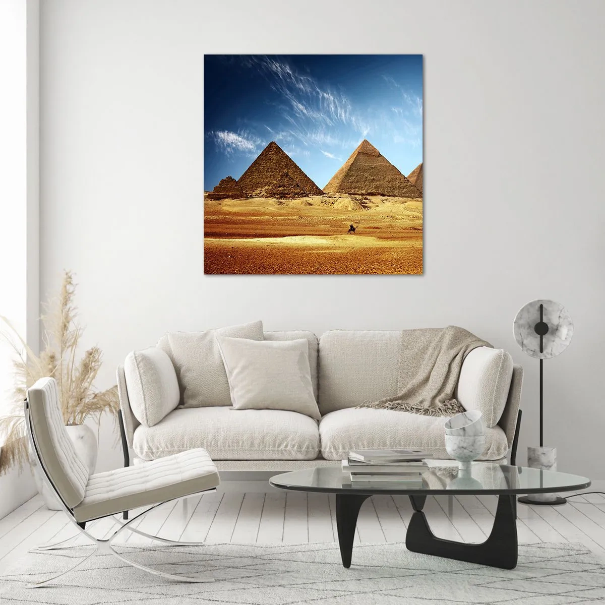 Üveg kép - 40 évszázad néz rád - 70x70 cm