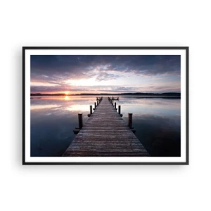 Poszter fehér keretben - Csendes határ a nappal és az éjszaka között - 100x70 cm