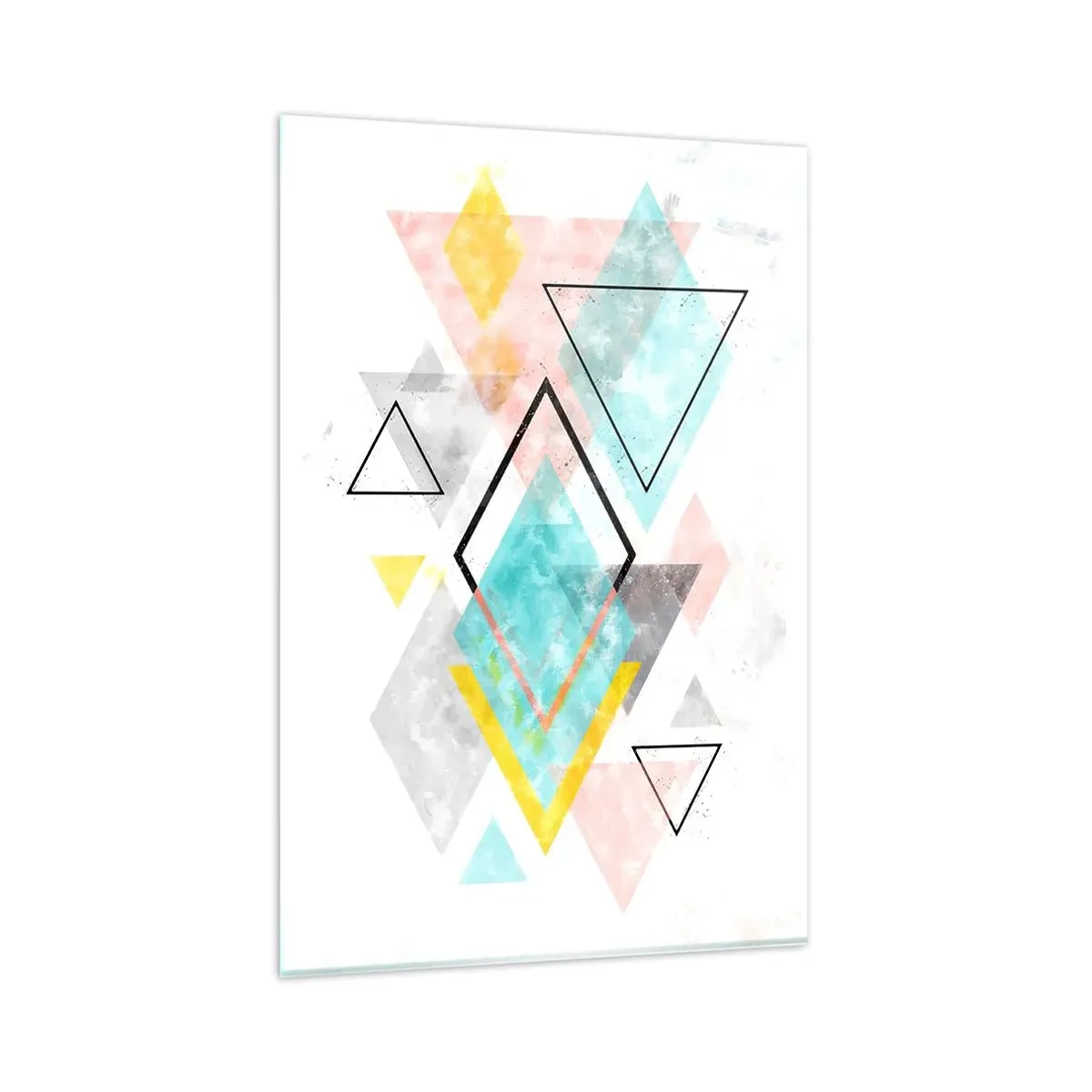 Üveg kép - Geometriai játék - 80x120 cm