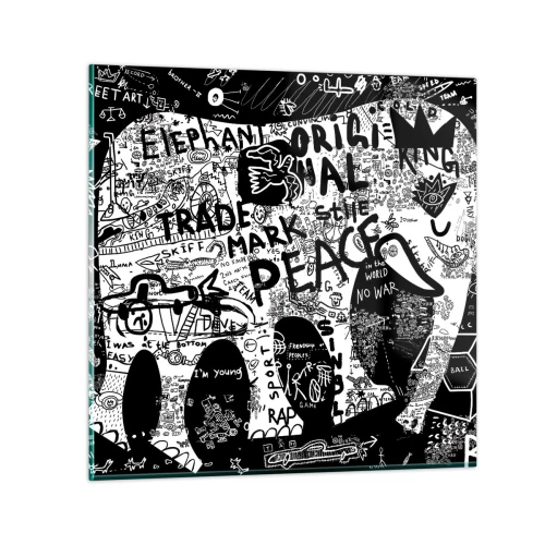 Üveg kép - Gazdag utcavilág - 70x70 cm