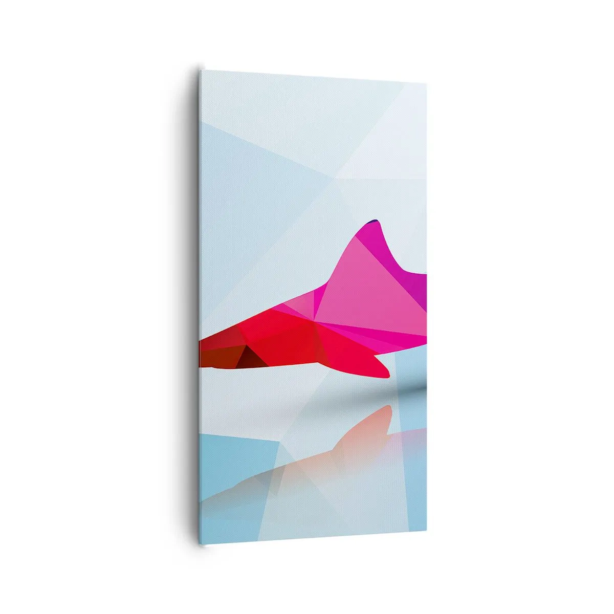 Vászonkép - Cápa a kristály térben - 65x120 cm