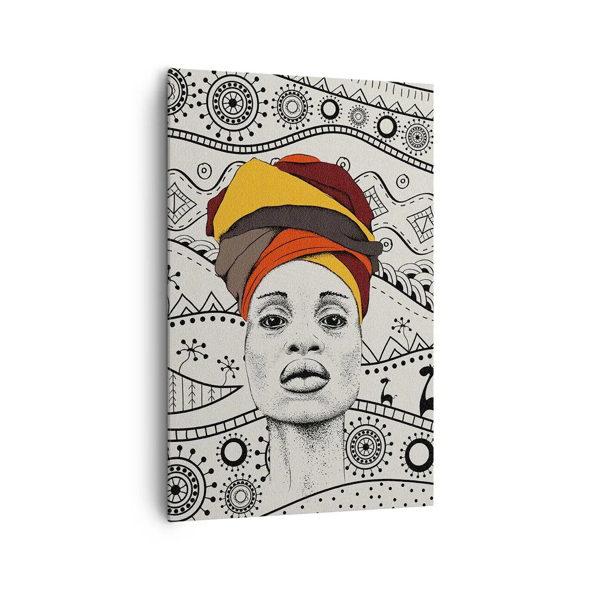 Vászonkép - Afrikai portré - 80x120 cm