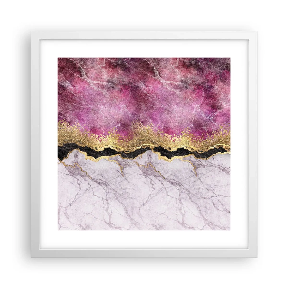 Poszter fekete keretben - A határon - 40x40 cm