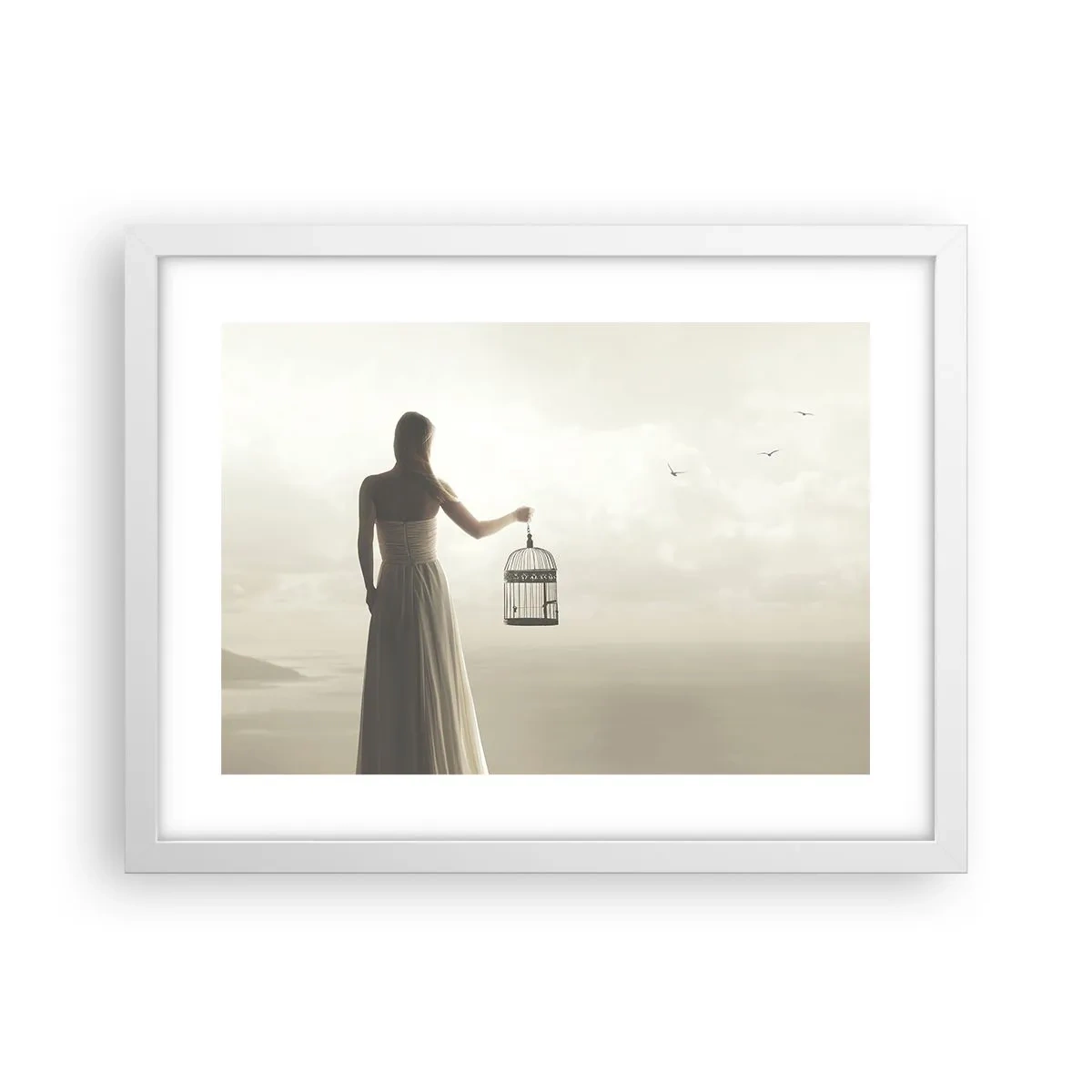 Poszter fekete keretben - Légy szabad - 40x30 cm