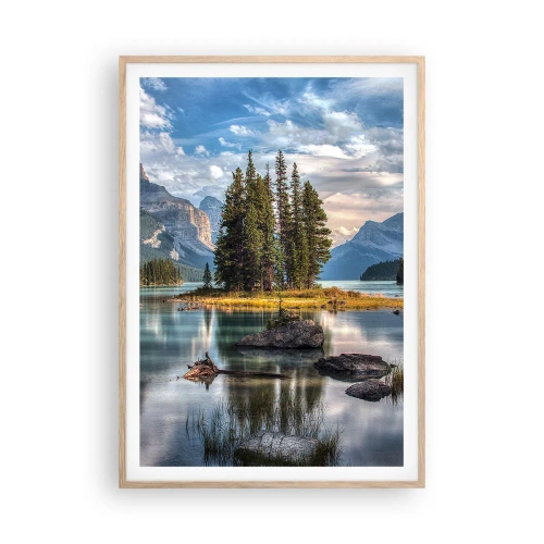 Poszter világos tölgy keretben - A nagy és tiszta víz mellett... - 70x100 cm