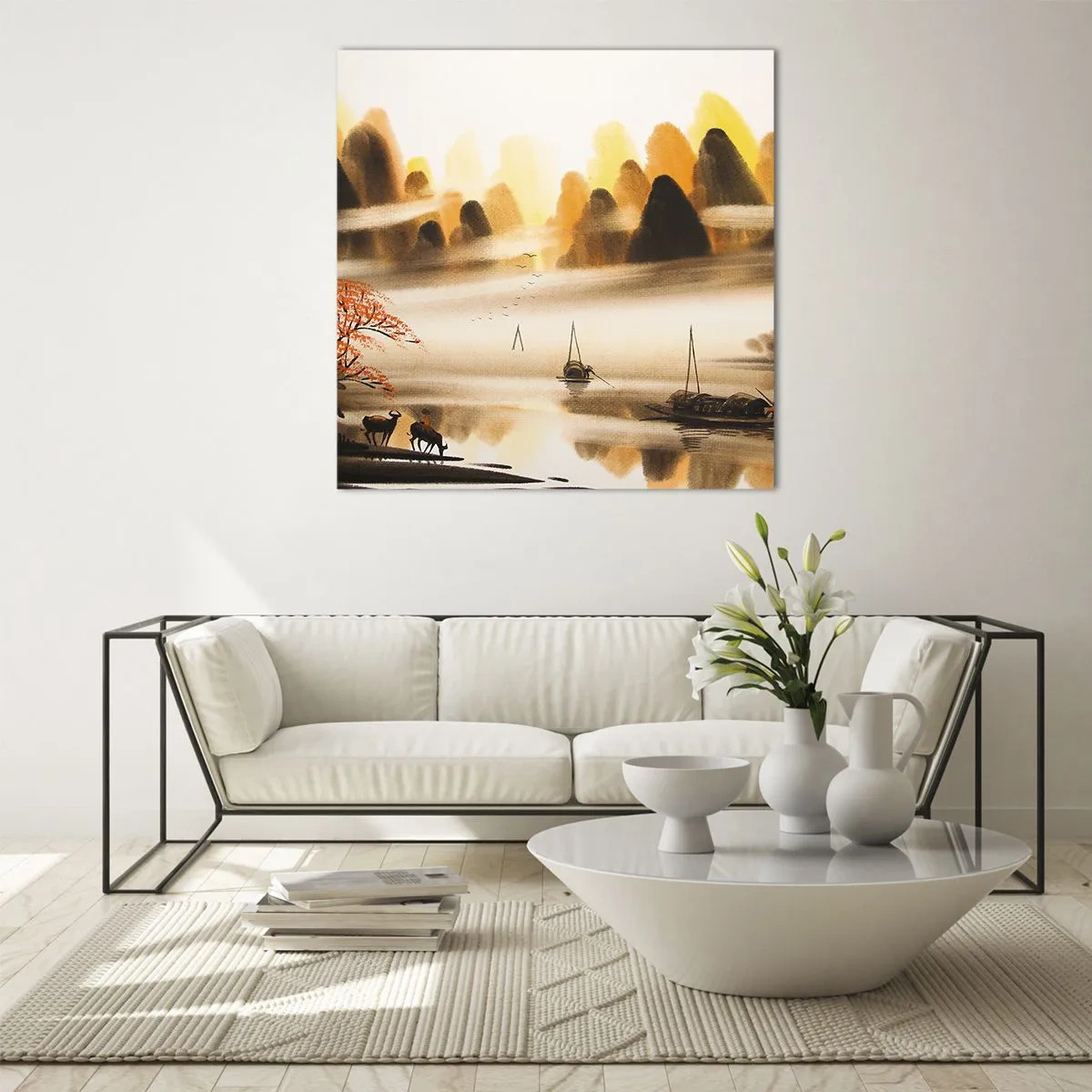 Üveg kép - Távolabb, mint a Távol-Kelet - 60x60 cm