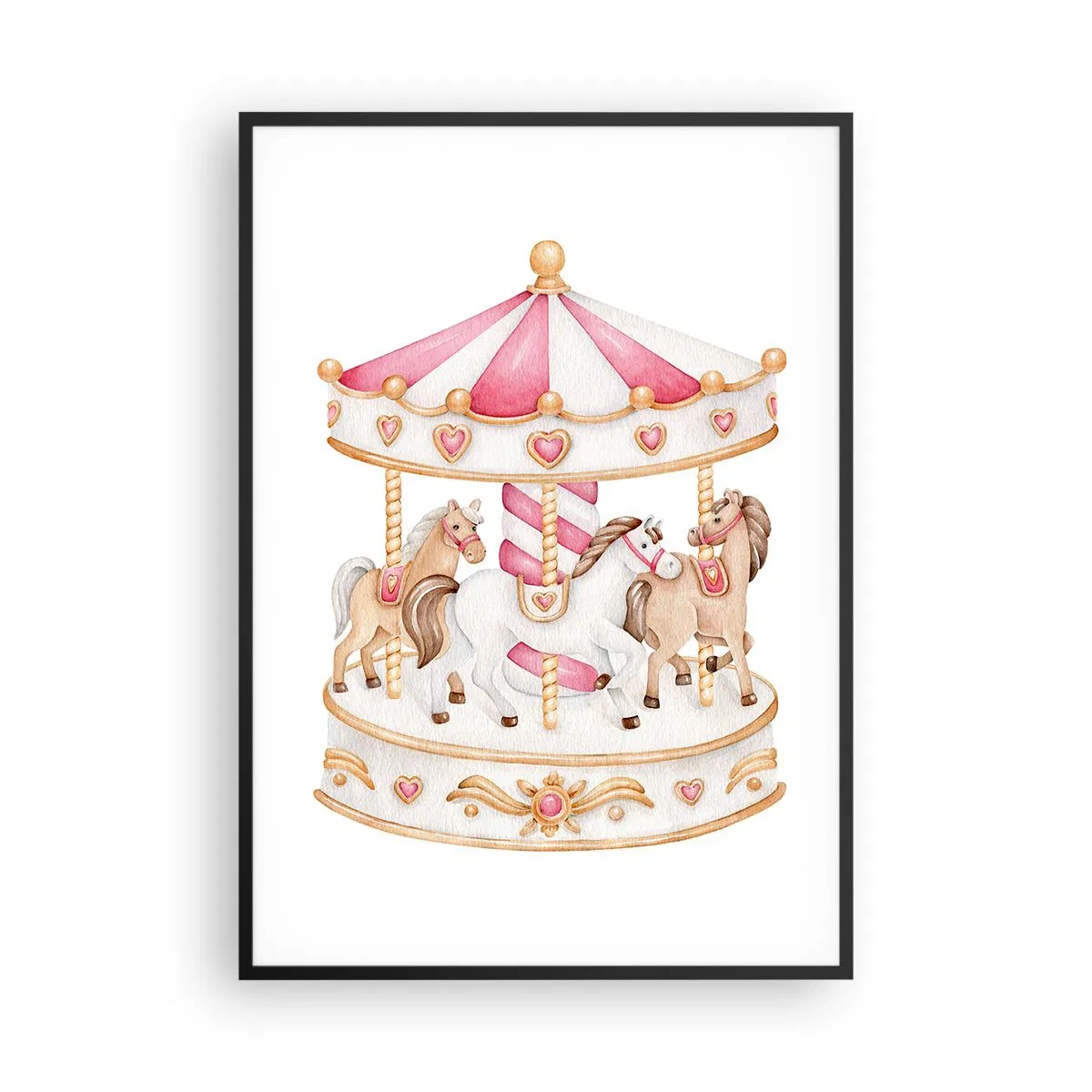 Poszter fehér keretben - A gyermekkor édes világa - 70x100 cm