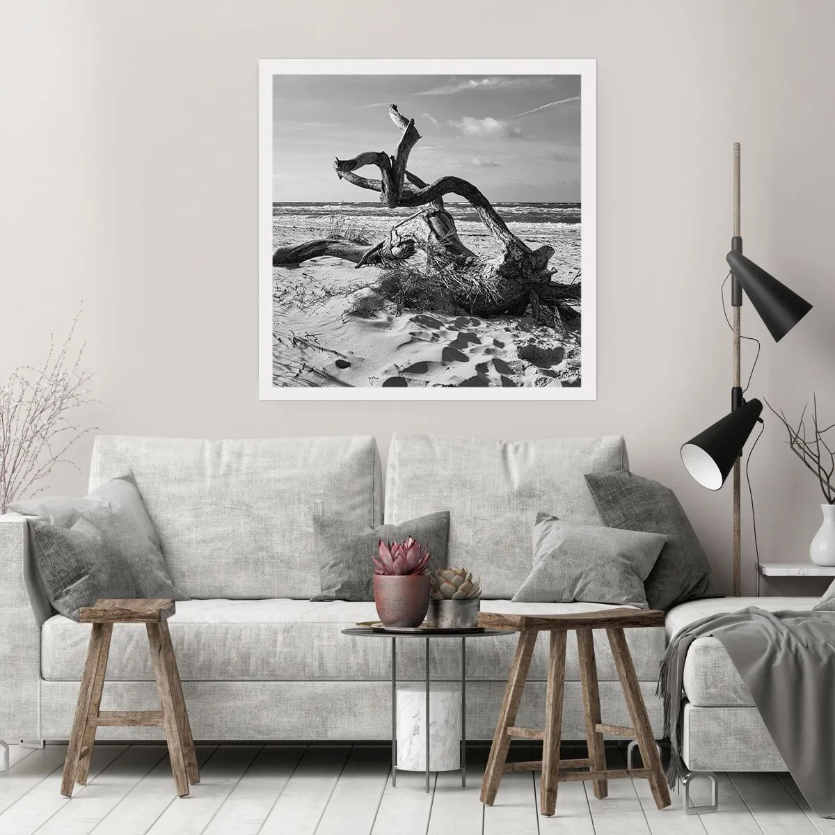 Poszter - Tengeri szobor - 40x40 cm