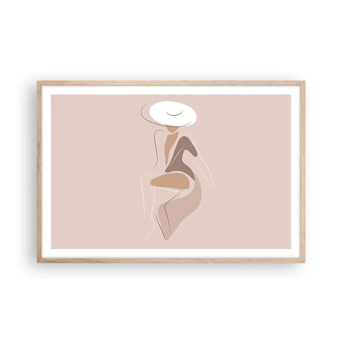 Poszter világos tölgy keretben - Egy hölgynek lenni - 91x61 cm