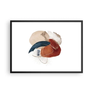 Poszter fehér keretben - Ovális kompozíció - 70x50 cm