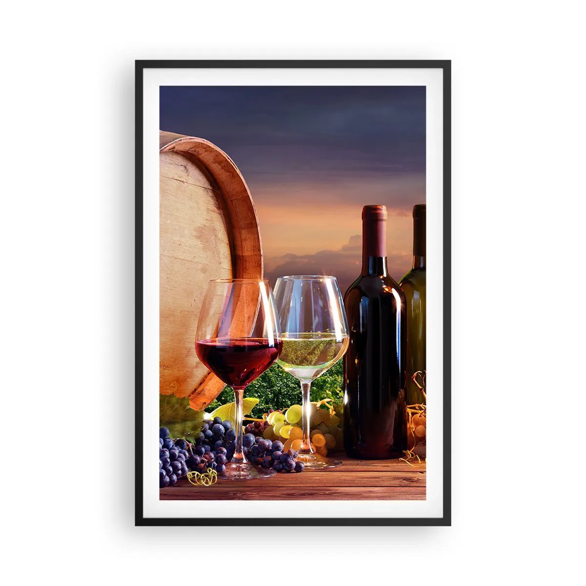 Poszter fehér keretben - Az életnek itt íze van - 61x91 cm