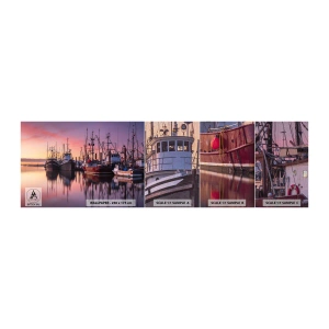 Fotótapéta Minta Premium Canvas - Másnap előtt - Halászkikötő, Csónakok, Halászat - 100x30 cm