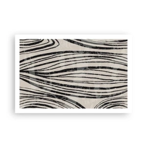 Poszter - Vonalak csobbanása - 91x61 cm