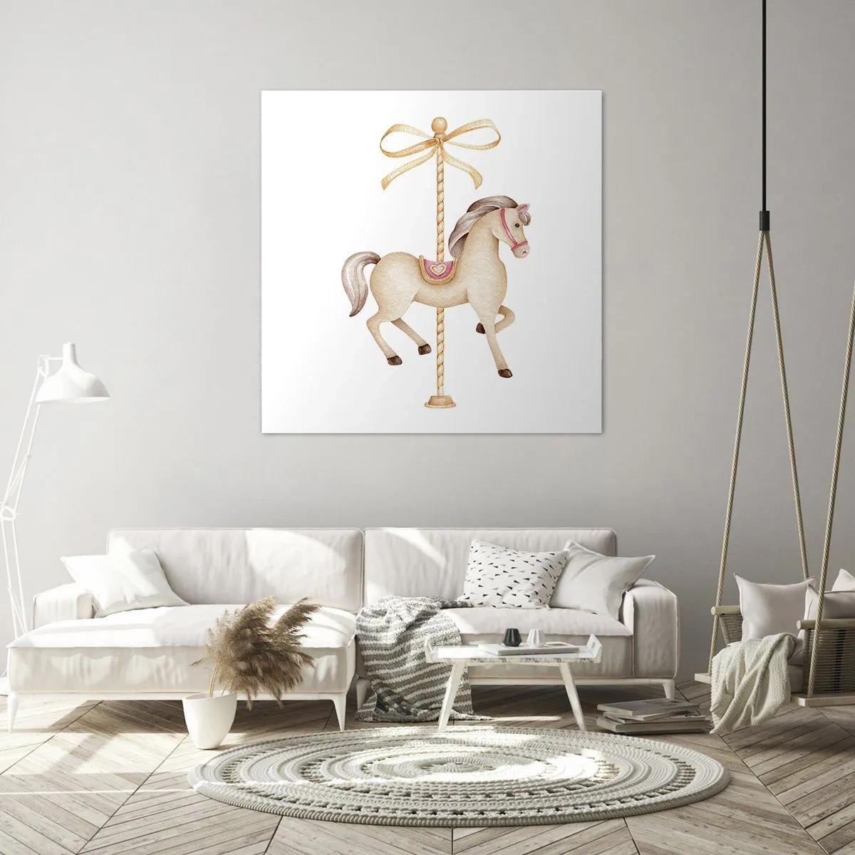 Vászonkép - Kecses vágtával - 70x70 cm