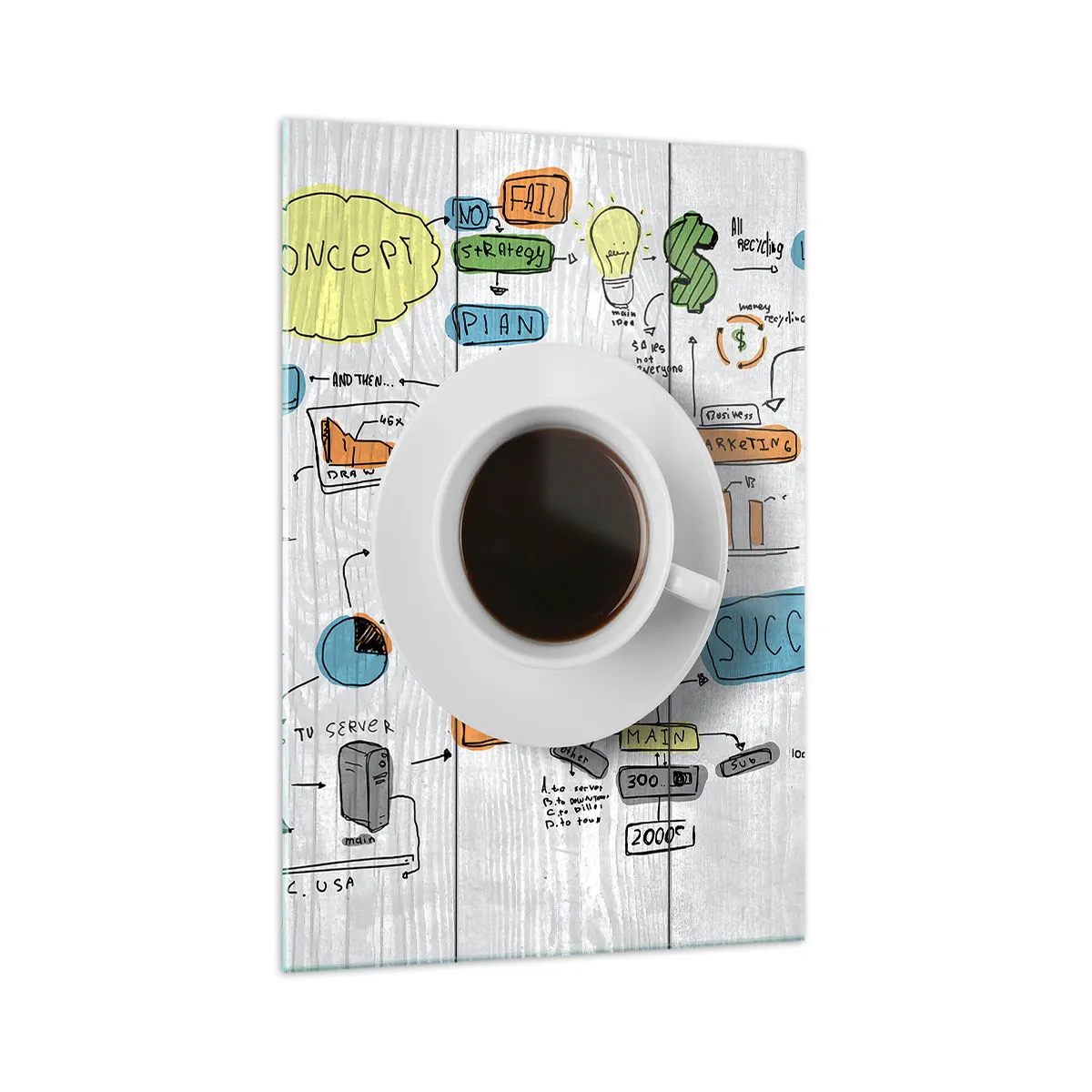 Üveg kép - Ideje szünetet tartani - 70x100 cm