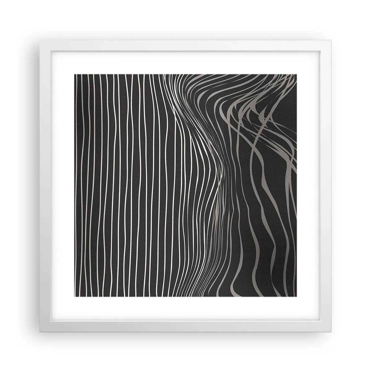 Poszter fekete keretben - Ritmus és akcentus - 40x40 cm