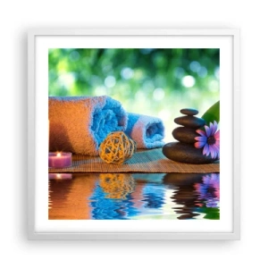 Poszter fekete keretben - Idő a testnek - 50x50 cm