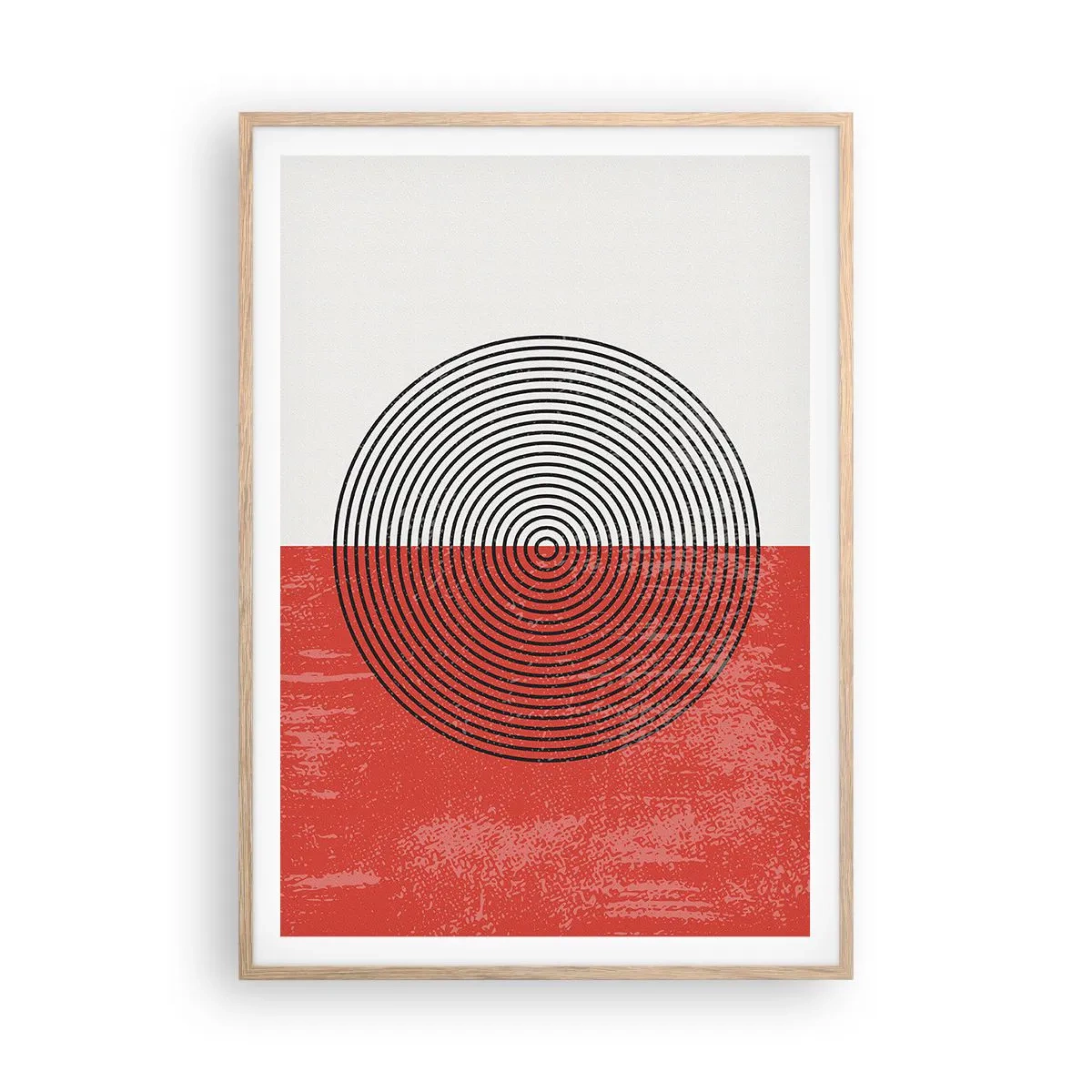 Poszter világos tölgy keretben - Pont a célba - 70x100 cm