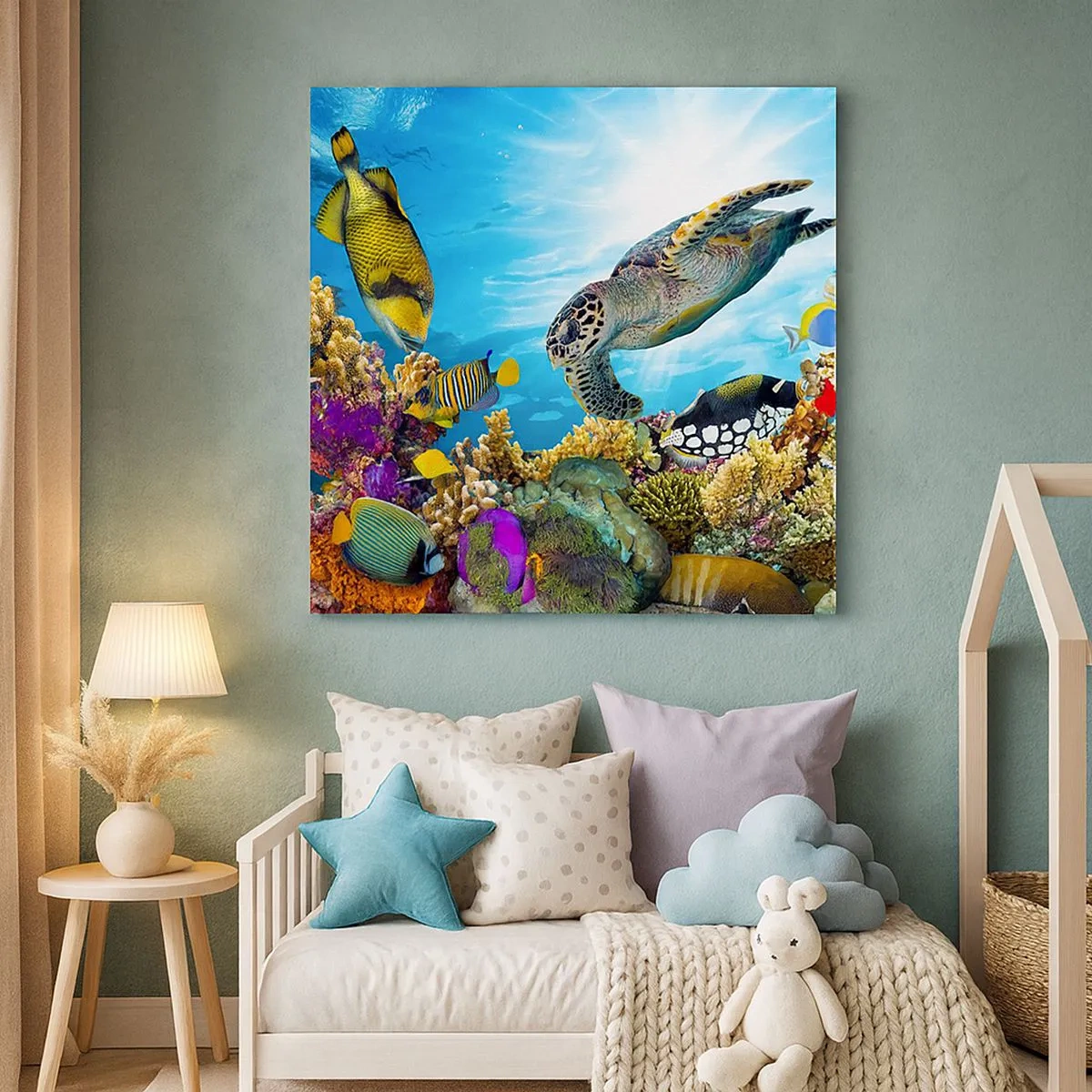 Vászonkép - Korall sétány - 30x30 cm