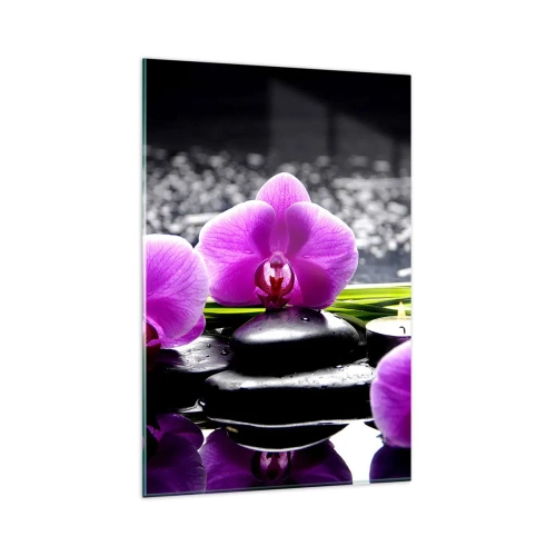 Üveg kép - Elmerülni a békében és a csendben - 80x120 cm