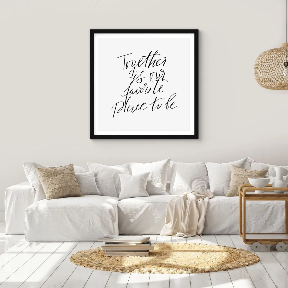 Poszter fehér keretben - Te is érzed? - 50x50 cm