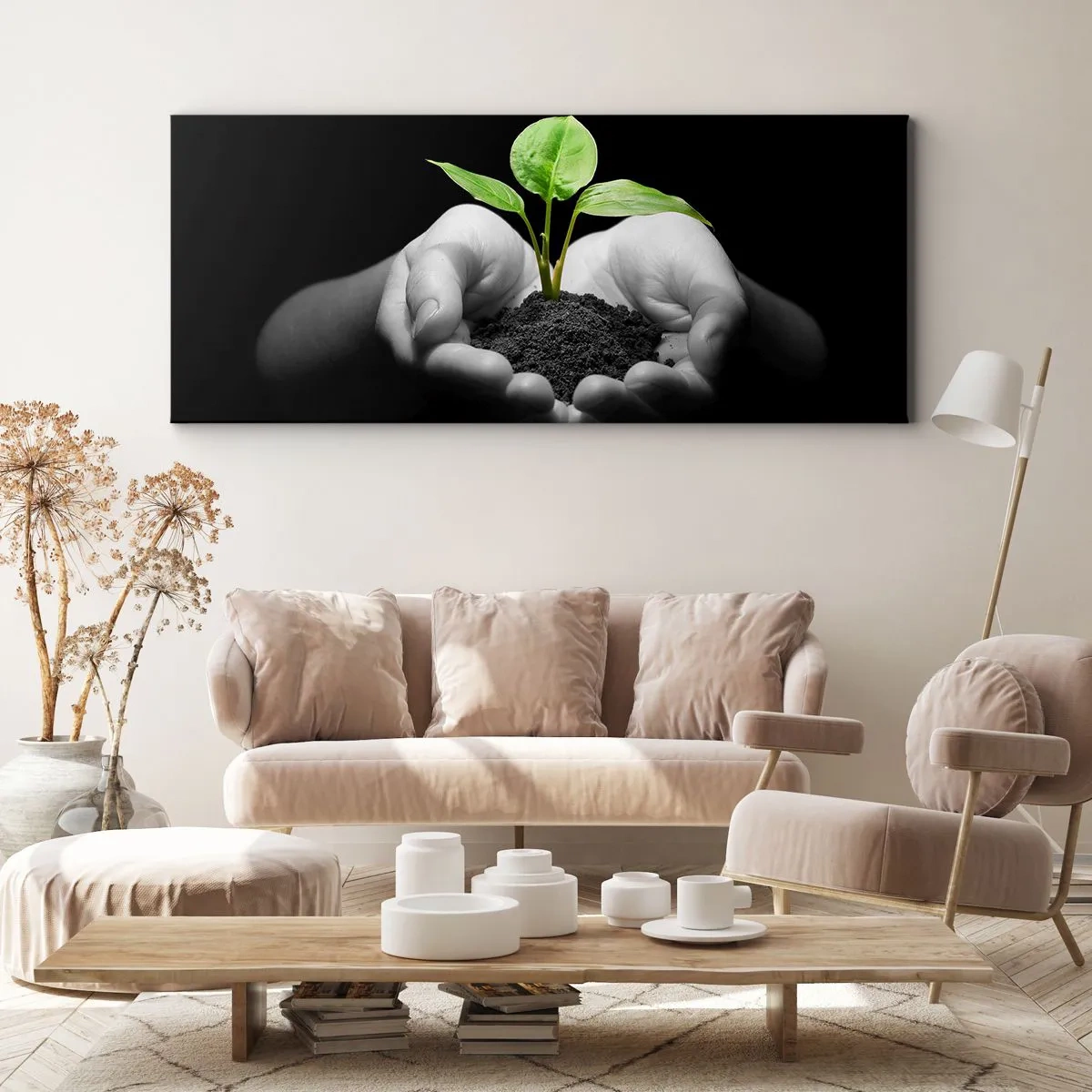 Vászonkép - Szeretem a természetet, védem azt - 100x40 cm