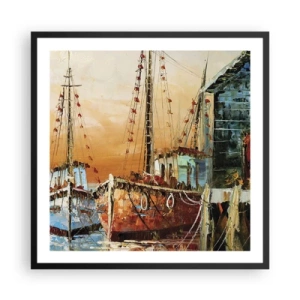 Poszter fehér keretben - Nyugodt visszatérés - 60x60 cm
