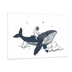 Üveg kép - Egy kozmikus kaland - 120x80 cm