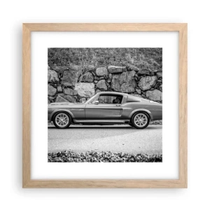 Poszter világos tölgy keretben - A 60-as évek legendája - 30x30 cm