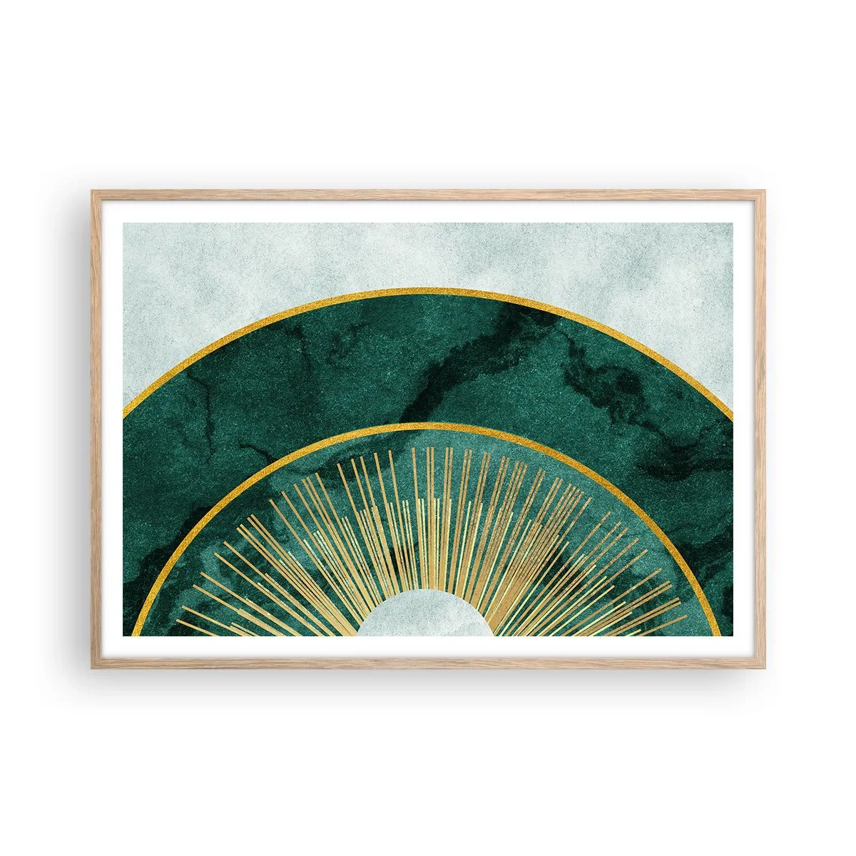 Poszter világos tölgy keretben - Egy másik naprendszer - 100x70 cm