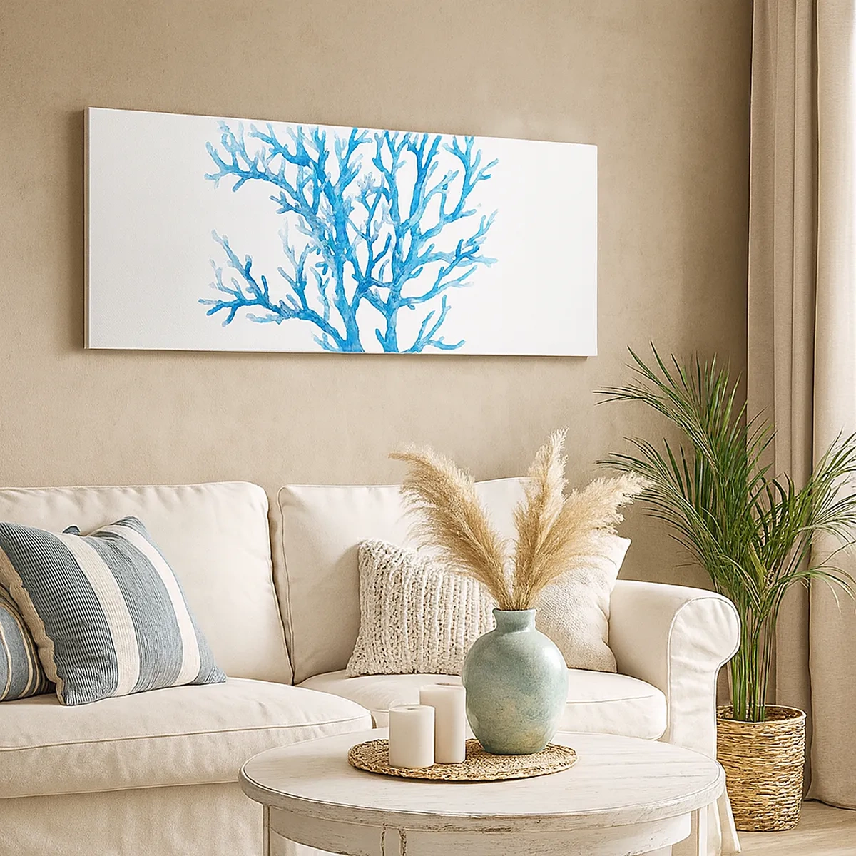 Vászonkép - Tengeri filigrán - 30x30 cm